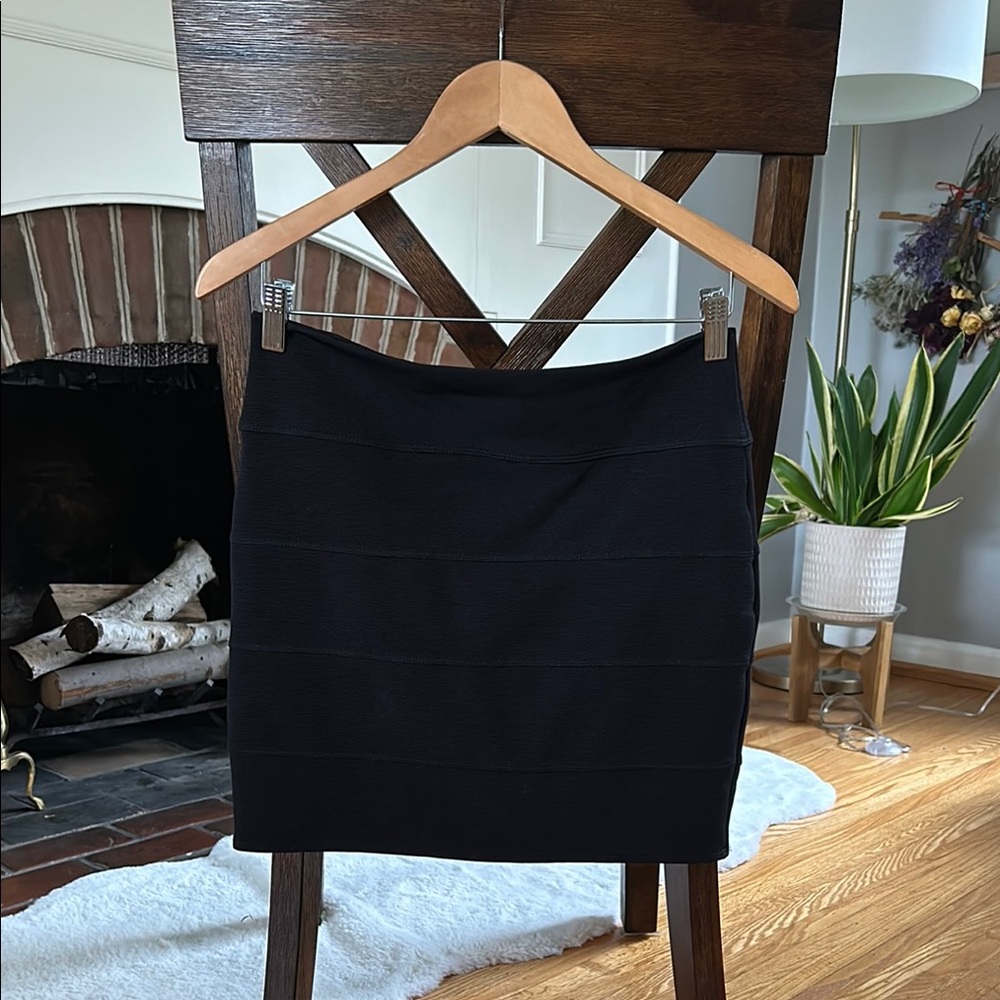 Black Bandage Mini Skirt